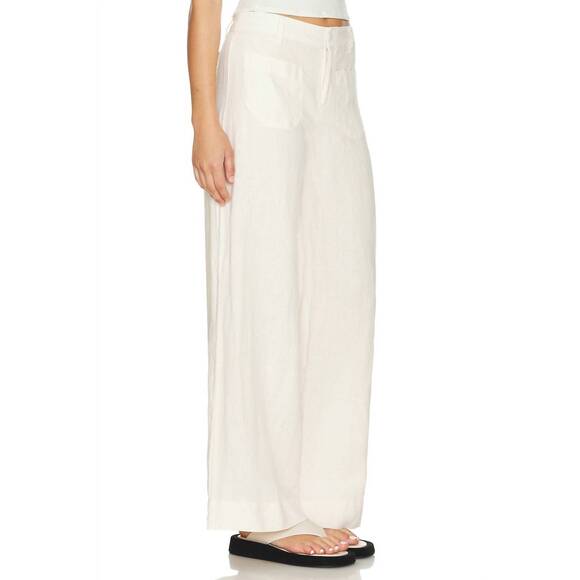 NEW SANCTUARY linen marine wide leg pants in birch